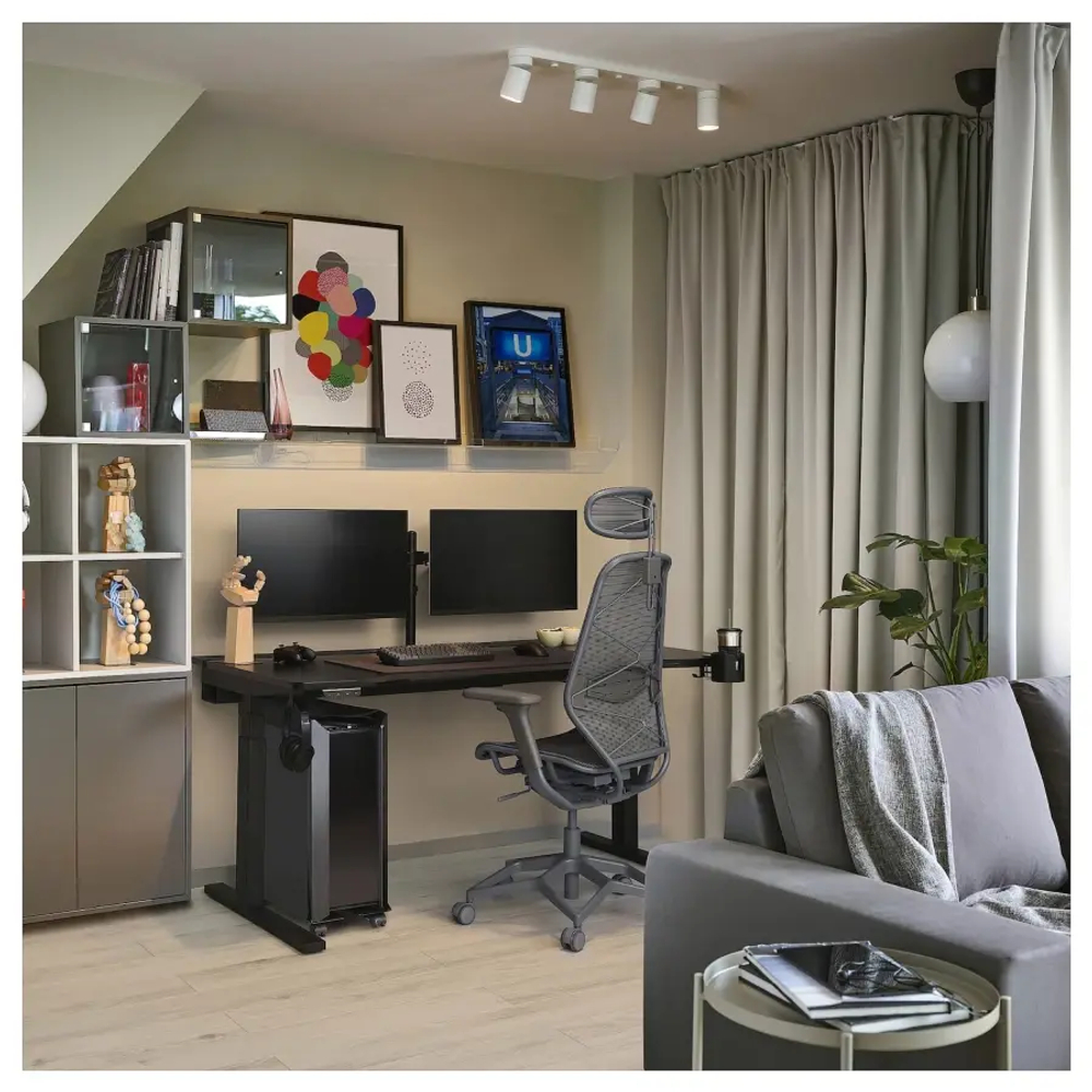 Игровой стол- UTMANING IKEA, УТМАНИНГ ИКЕА, 160х80, черный