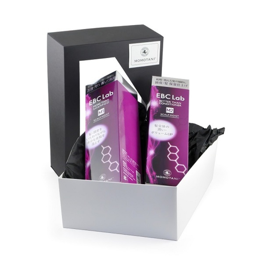 Подарочный набор для волос Увлажнение и Объем Momotani EBC Lab