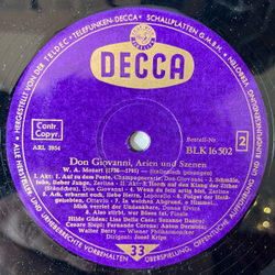 Винтажная виниловая пластинка LP Mozart Моцарт, Don Giovanni Дон Жуан Arien Und Szenen (Германия 1966)