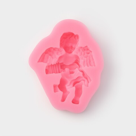 Силиконовый молд «Ангел с гармошкой», 9×7,4×2 см