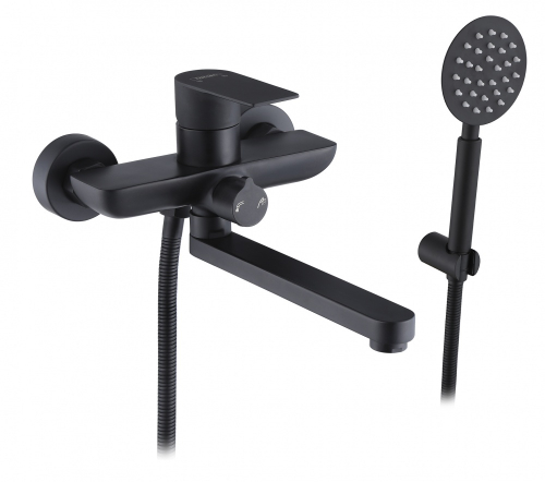 30025-C Смес. од. из НЕРЖ. для ванны (ЧЕРНЫЙ) HANSEN  (8/1шт)