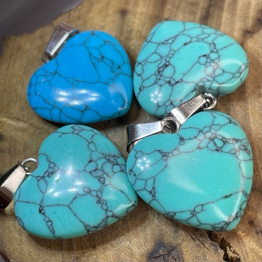 43560 Говлит (иск.) Кулон сердце 2см