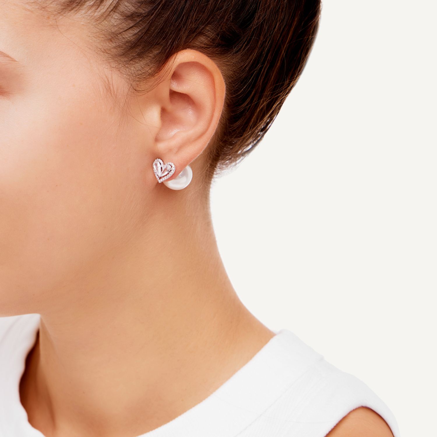 Серьги Pearly Spark Earrings - Silver