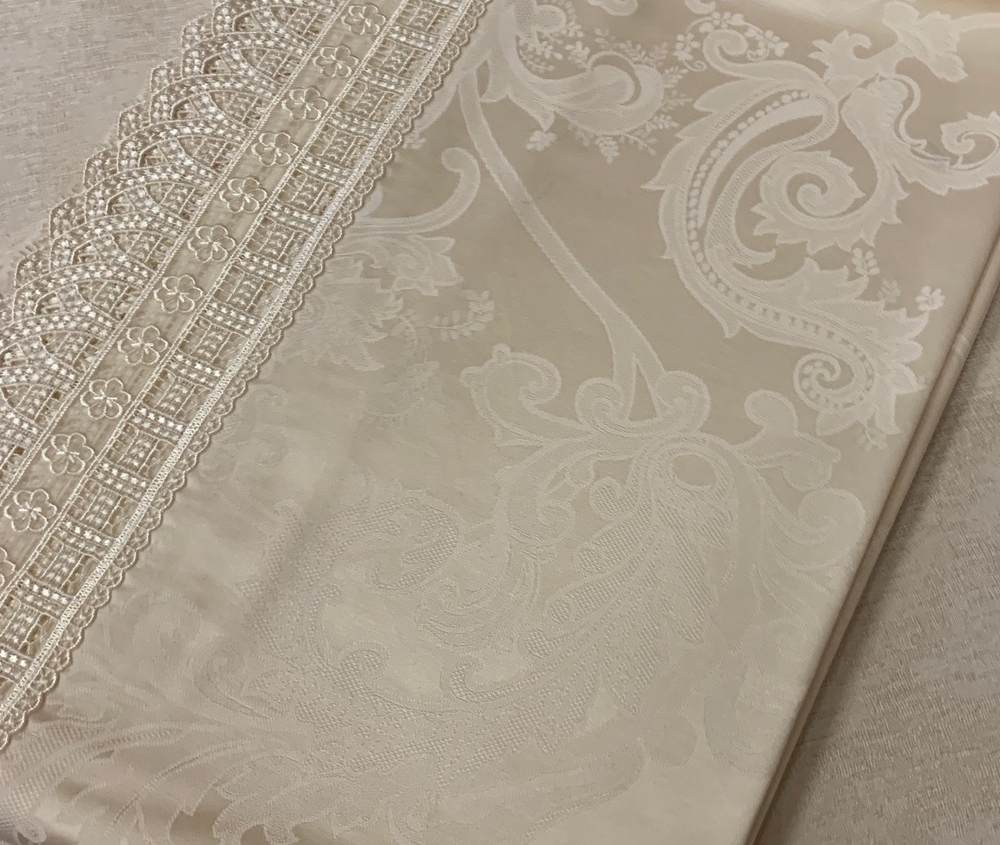 Скатерть 170х340 и 12 салфеток Gamba 9887СК Panna шампань