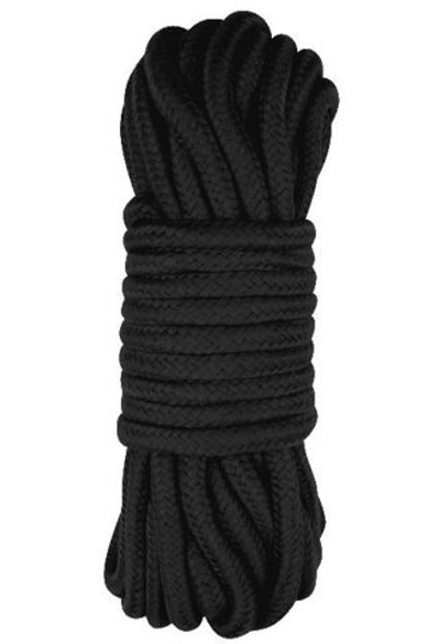 Черная веревка для шибари Bind Love Rope - 10 м. (Цвет: черный)