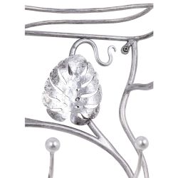 Вешалка настенная Monstera Deliciosa (Монстера) Античное серебро