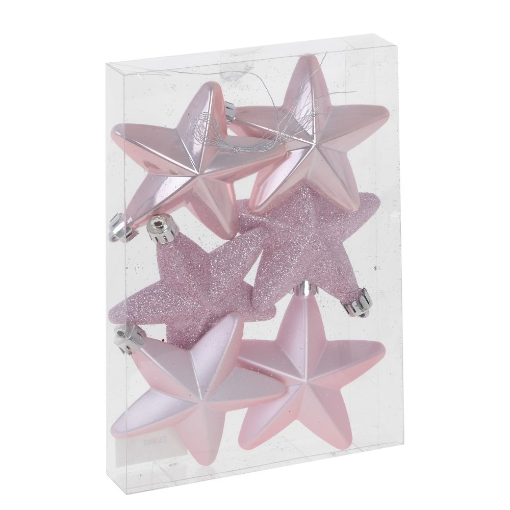 GAEM Набор из 6шт Украшение новогоднее “Звезда”, L13 W2,5 H18,5 см