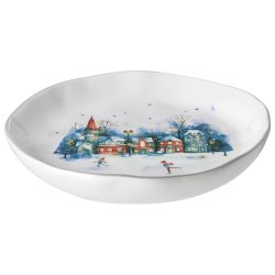 ТАРЕЛКА ЗАКУСОЧНАЯ AGNESS "С НОВЫМ ГОДОМ!" 17*3 СМ