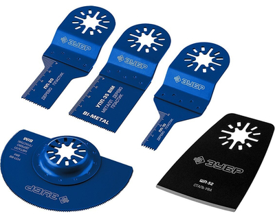 ЗУБР НР-5 UniLock, OIS-хвост., 5 предм., набор насадок для реноватора, Профессионал (15573)