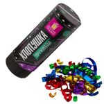 Хлопушка пружинная ЗОЛОТАЯ СКАЗКА 11 см, фольга, серпантин/конфетти, ассорти, 591467