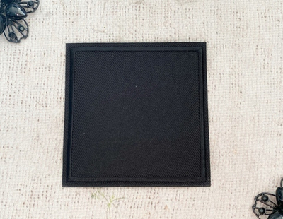 Термоаппликация, р. 8,4х8,4 см, чёрный