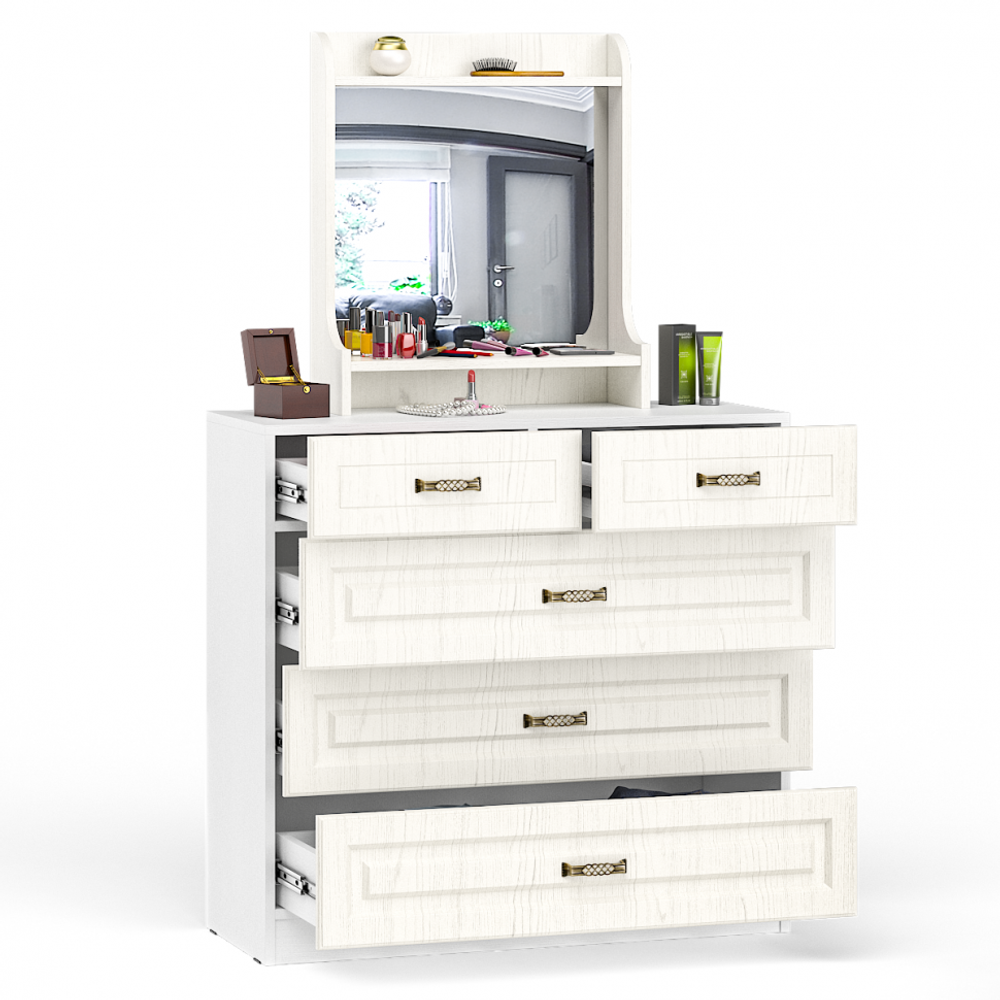 Комод Ливерпуль Белый/Ясень ваниль 10.103.01