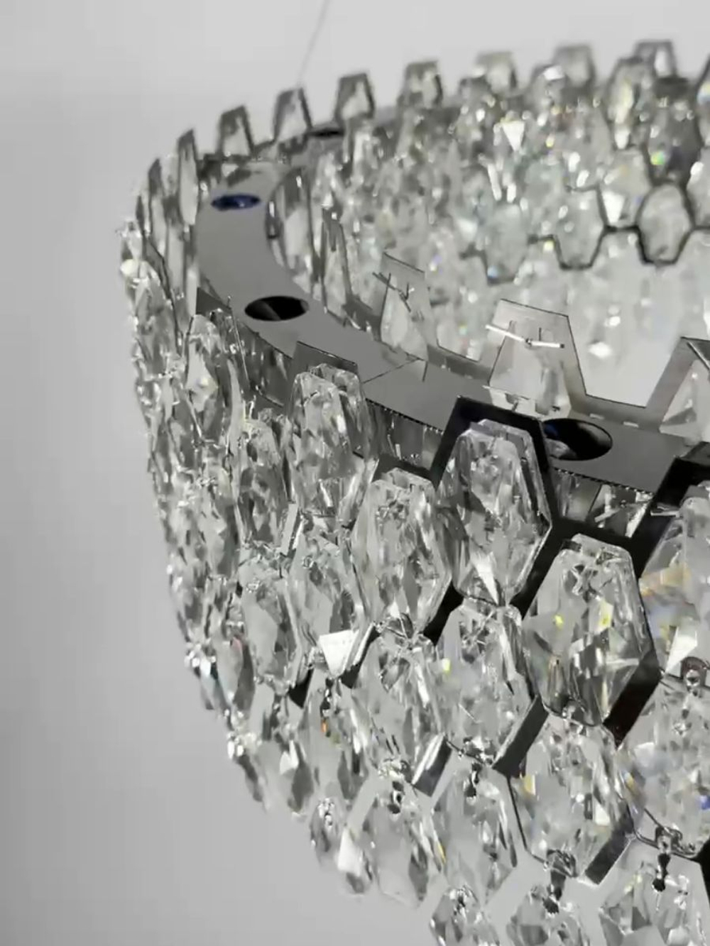 Люстра подвесная Lanbos, 12 ламп E14, 480 Вт, до 25 кв м, хром