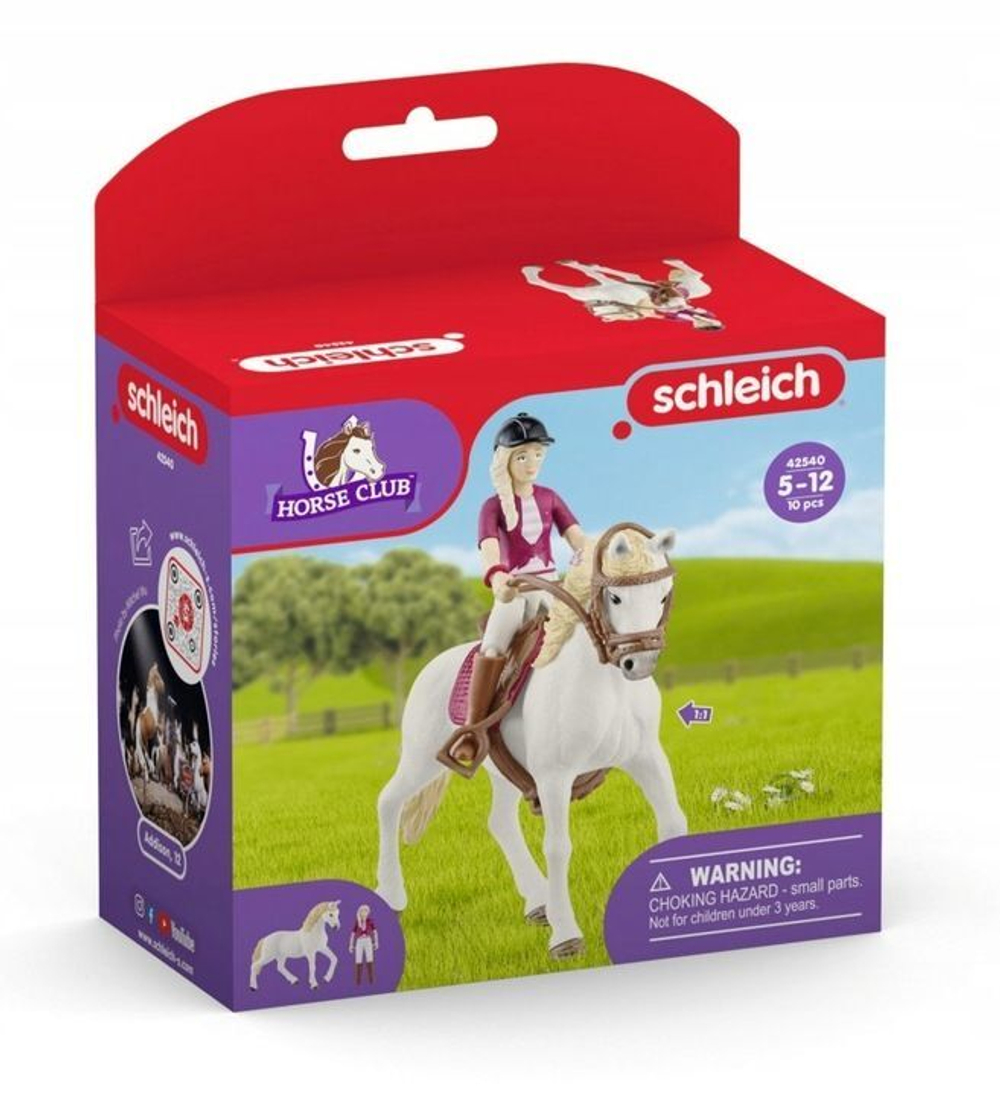 Фигурки Schleich Horse Club - Игровой набор Шляйх София и Блоссом,  андалузская кобыла 42540 купить в Москве | Доставка по России.