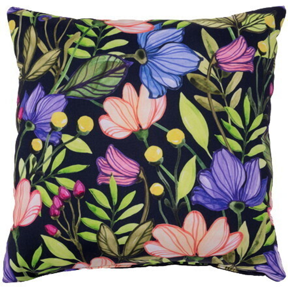 Подушка декоративная с фотопечатью 40х40, габардин (Флора)