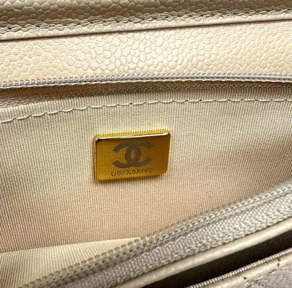 Сумка-кошелек Chanel Wallet On A Chain кремовый