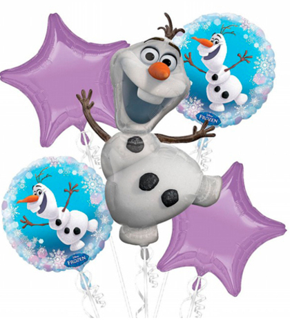 Букет из 5 шаров - "Олаф"