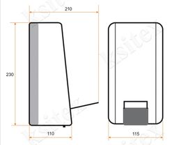 Локтевой дозатор мыла Ksitex ES-1000
