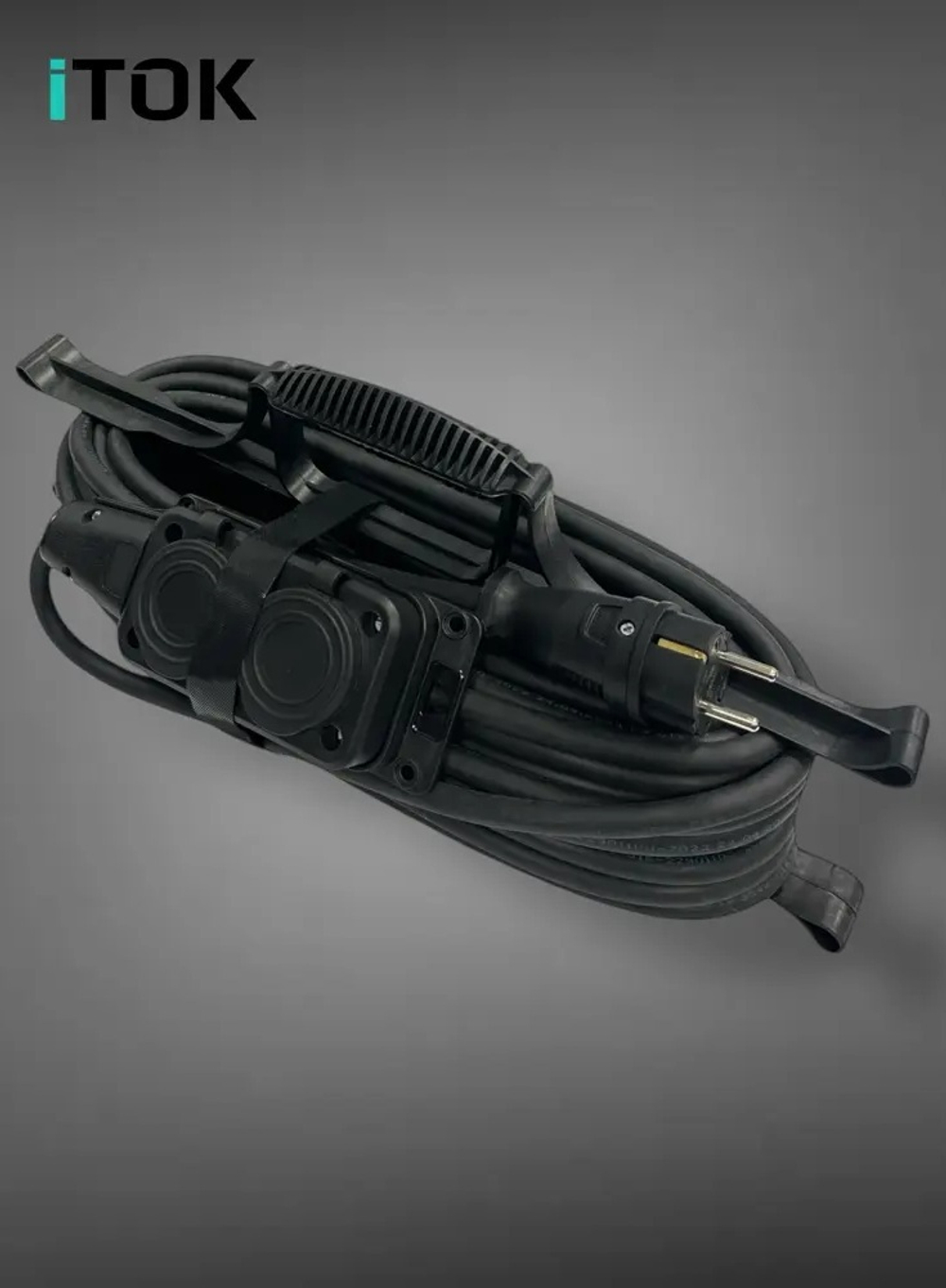 Удлинитель силовой iTOK i-CONNECT-COLOR-SUR-KG-325-2-54-20-BLACK