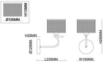 Светильник настенный 1*Е14 2012/09/01W хром Ellada Stilfort