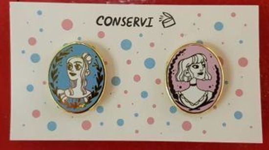 Набор значков "Дора и Агата" от Ани Conservi