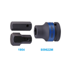 KING TONY (809622M) Держатель вставок (бит) ударный 1">22 мм, с винтовым фиксатором