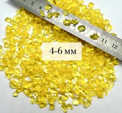 Стеклянная крошка Желтая фракция 4