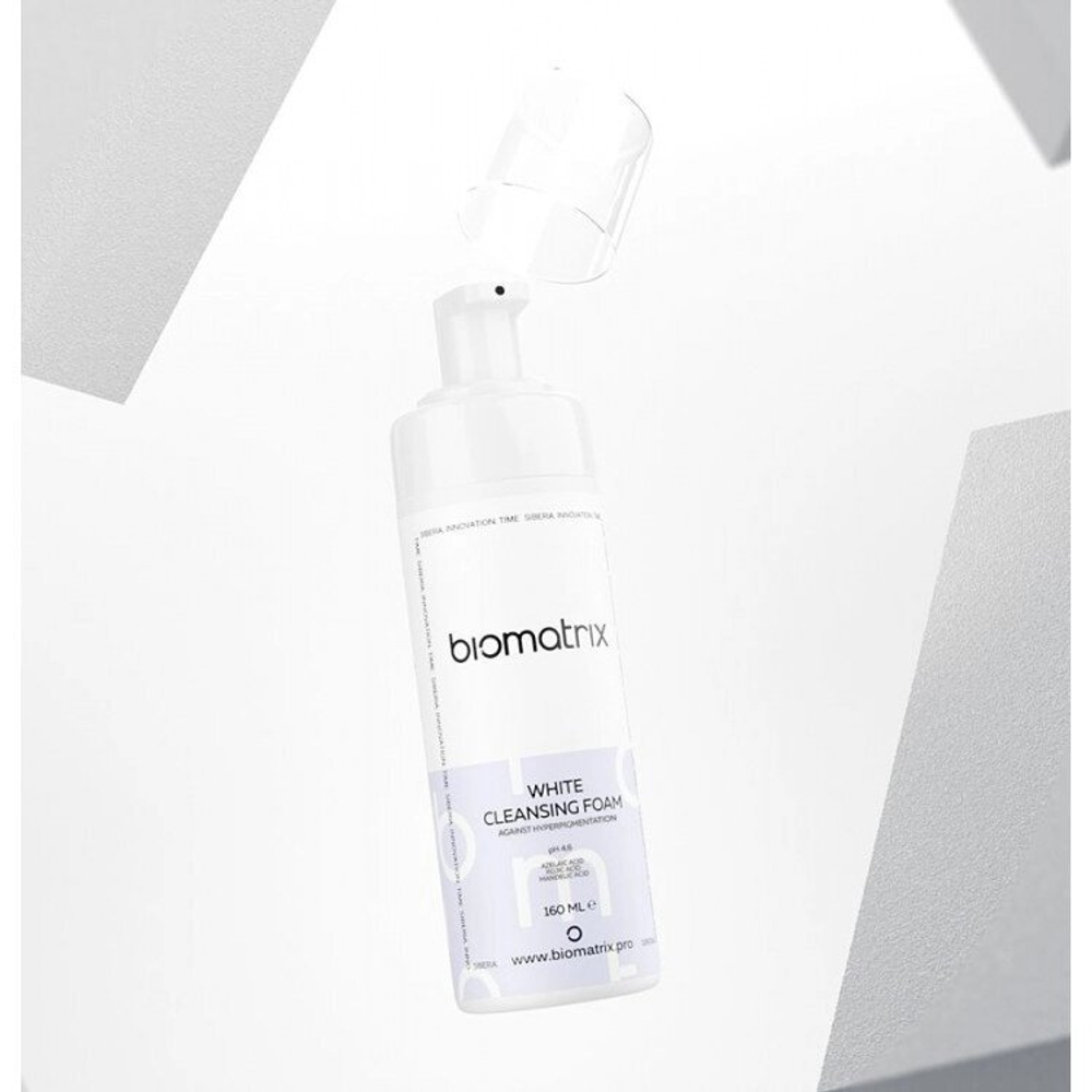 Biotime BIOMATRIX WHITE CLEANSING FOAM биоматрикс биотайм  Очищающая пенка для борьбы с гиперпигментацией