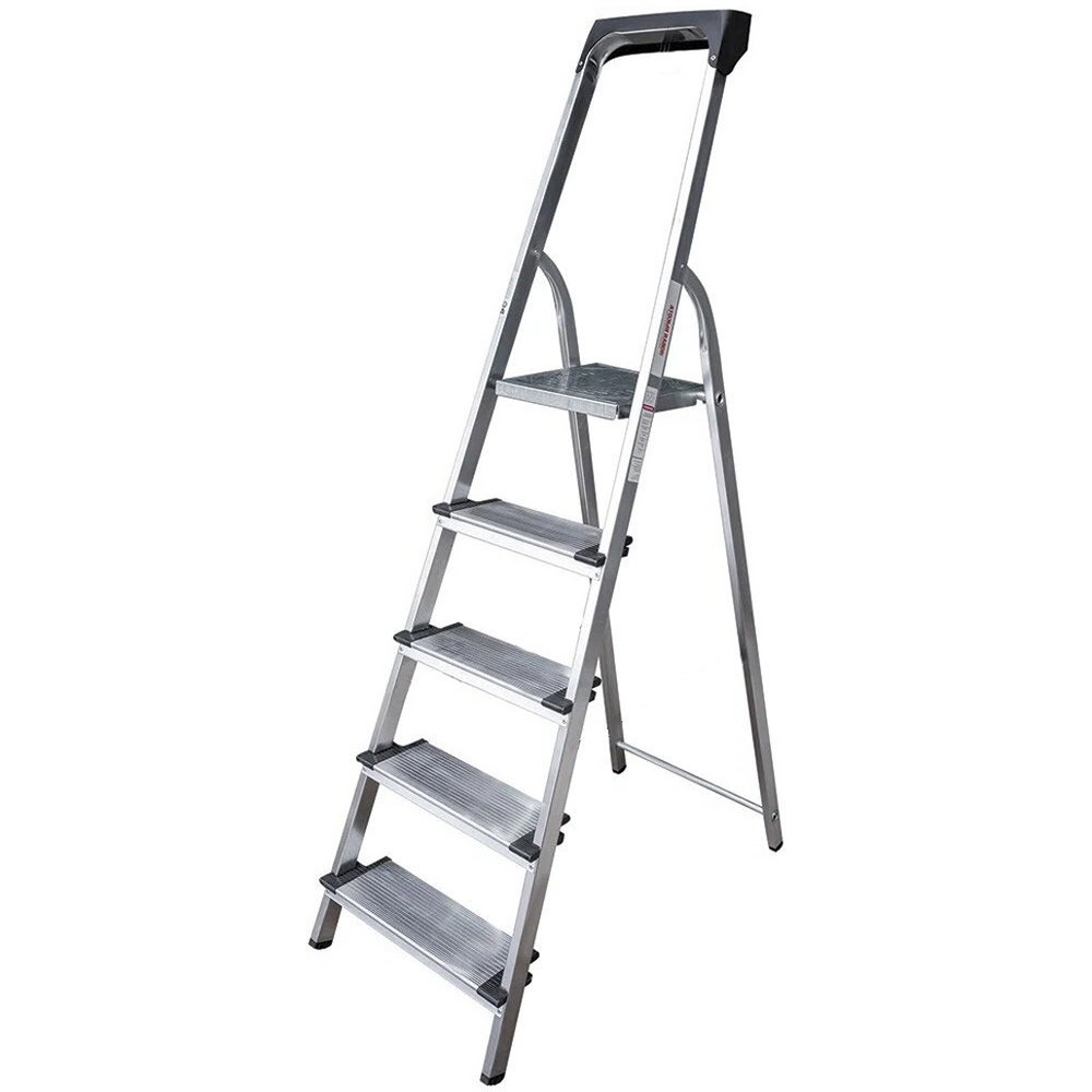 Стремянка 5 ступеней оцинкованная с органайзером