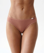 Трусы женские бикини Atlantic, набор из 3 шт., хлопок, светло-кофейные + светло-персиковые + кремовые, 3CLP-001