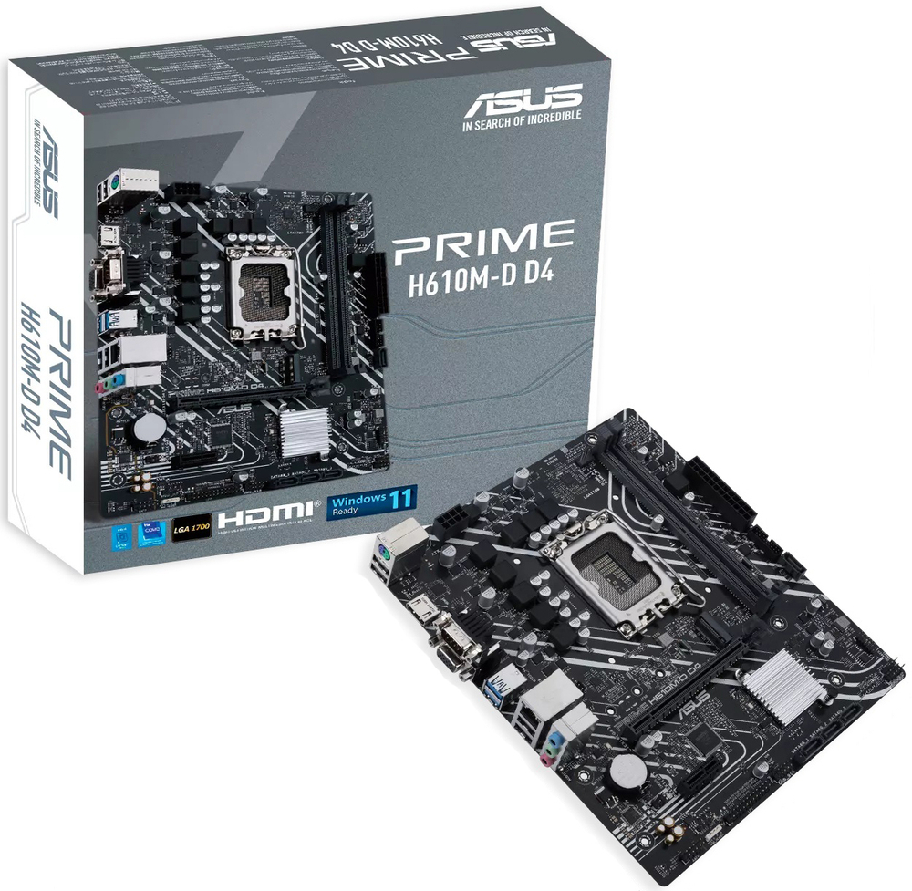Материнская плата mATX ASUS PRIME H610M-D D4