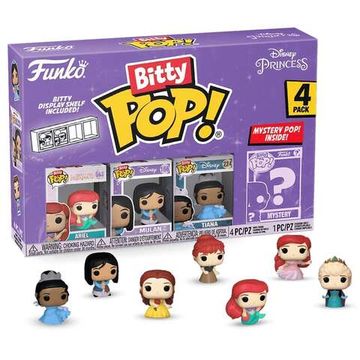 Фигурка Funko Bitty POP! Disney Princess S1 Ariel+Mulan+Teana+Mystery (1 of 4) 4PK 73027 (00055302/121124/0171981/13, Китай)
