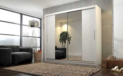 Шкаф-купе Айгерим 2 Белый Фасадный 0101  220*50*240