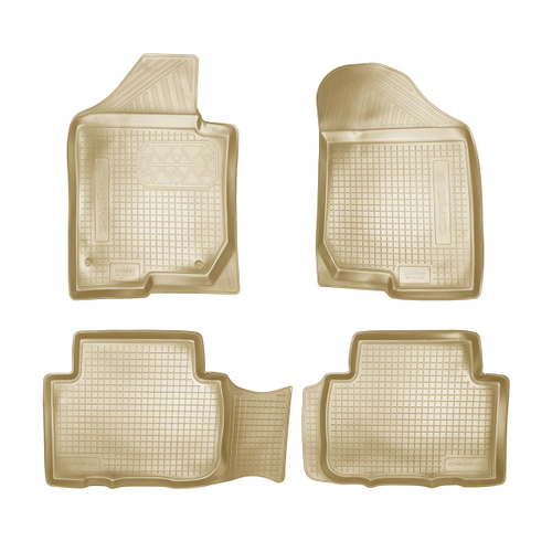 Ковры в салон Norplast/Unidec для Kia Carens в кузове FG (2006-), Бежевый, арт.NPL-Po-43-01-B