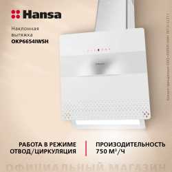 Наклонная вытяжка Hansa OKP6654IWSH