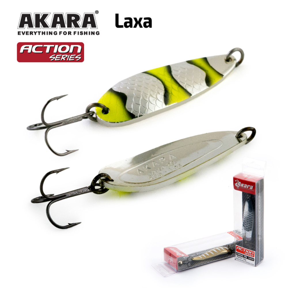Блесна колебалка Akara Action Series Laxa 70 28 гр. 1 oz. AB90