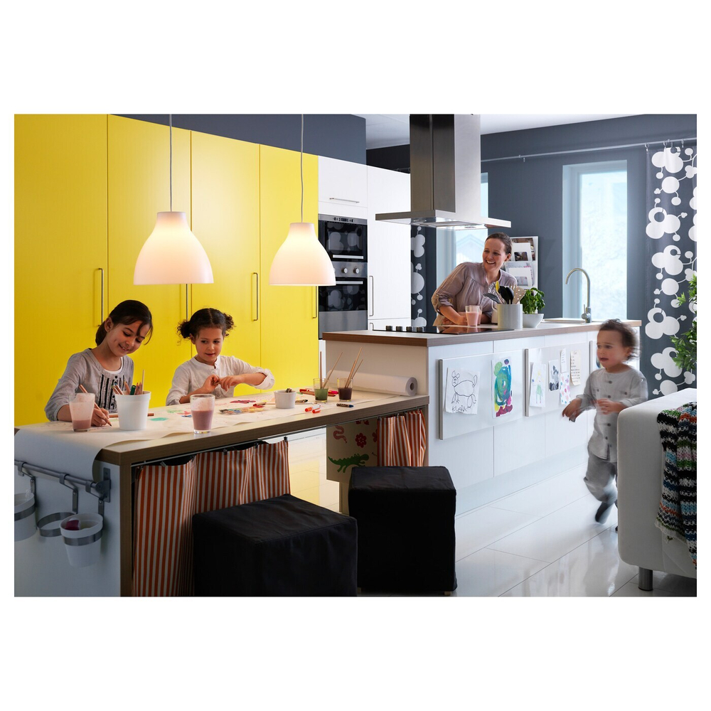 IKEA MELODI  (ИКЕА МЕЛОДИ)  -  Подвесной светильник, белый, 38 см