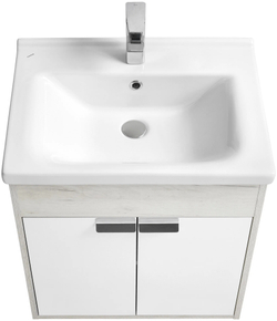 Тумба под раковину Акватон Флай подвесная, дуб крафт