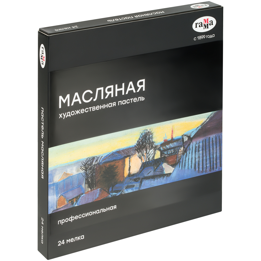 Пастель масляная Гамма, 24 цвета, картон. упаковка 5042324