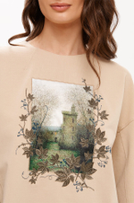 23395 Свитшот женский (бежевый)