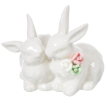 Фигурка декоративная Кролики, 12 см, Y4-3680