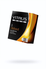 Презервативы ''VITALIS'' PREMIUM ribbed №3