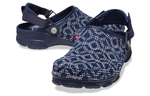 Levis/Levi's x Crocs All-Terrain Clog non-slip wear-resistant Baotou slippers for men and women the same dark blue