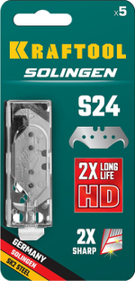 KRAFTOOL Solingen-S24, 5 шт, крюковидные лезвия (09643-S5)