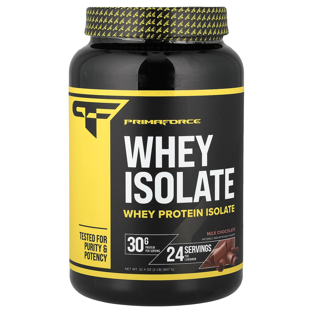Primaforce, Изолят сывороточного протеина, молочный шоколад, 2 фунта (32 унции)