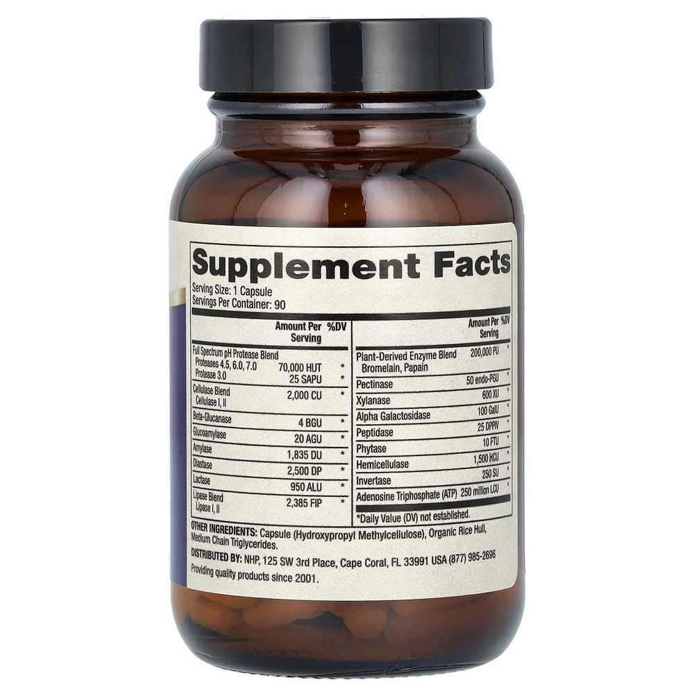 Dr. Mercola, ферменты полного спектра, 90 капсул