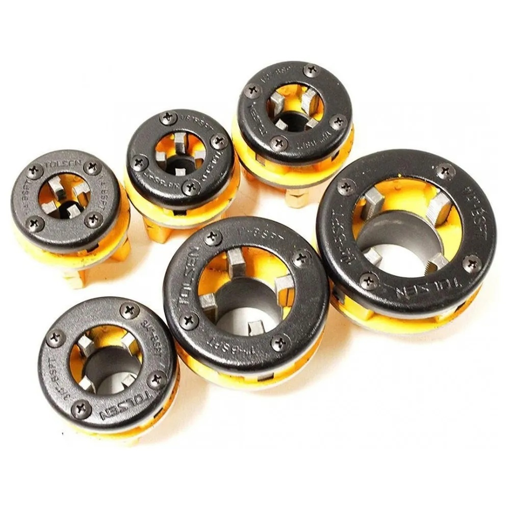 Набор клупп трубных TOLSEN 1/4"-1¼" 9шт. 33011