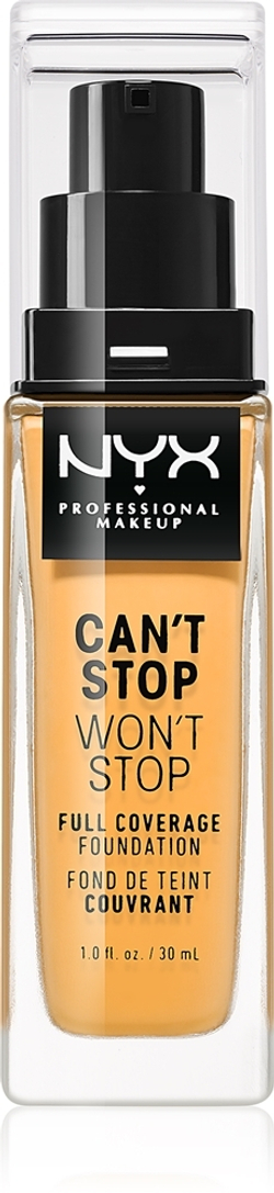 NYX Professional Makeup Can't Stop Won't Stop Full Coverage Foundation - тональный крем с высокой степенью покрытия, 30 ml