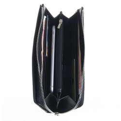 Мужской чёрный клатч портмоне из натуральной кожи GALIB 7M247