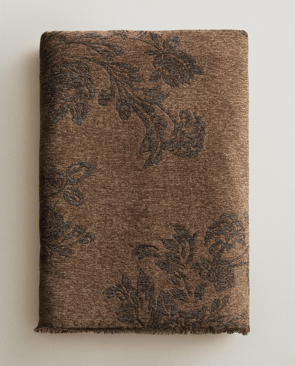 Zara Home плед из полиэстера, коричневый, 140x190 см · 3371/004